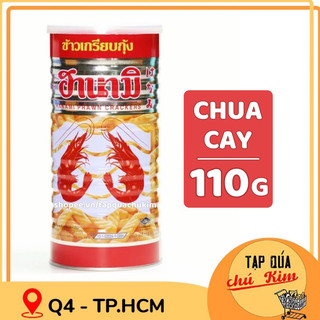 Bánh snack tôm chua cay hanami thái lan hộp 110g