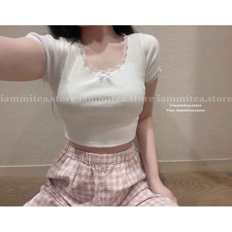 Áo crop có tay nhà Iammitea🎀