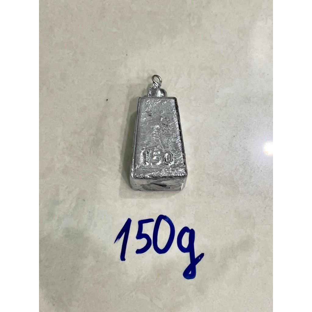 Chì vuông có móc đủ cỡ từ 50g - 80g - 100g - 120g - 150g - 200g - 300g Hàng Đẹp Mới