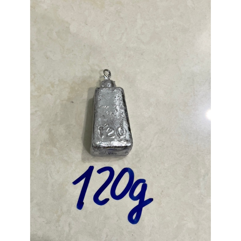 Chì vuông có móc đủ cỡ từ 50g - 80g - 100g - 120g - 150g - 200g - 300g Hàng Đẹp Mới