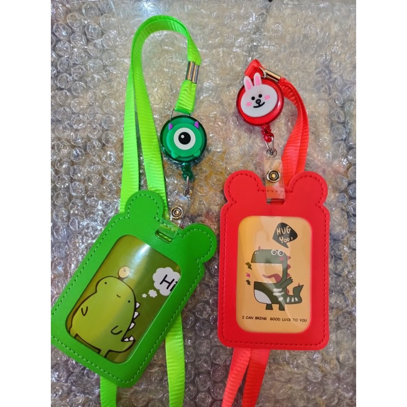 Dây đeo thẻ học sinh, bảng tên dành cho sinh viên, nhân viên nhiều màu sắc, hình thú ngộ nghĩnh dáng đứng
