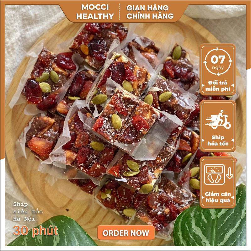 Bánh Bông Tuyết Nhiệt Đới Strawbery Coco -For Eatclean, DAS, Lowcarb & Healthy