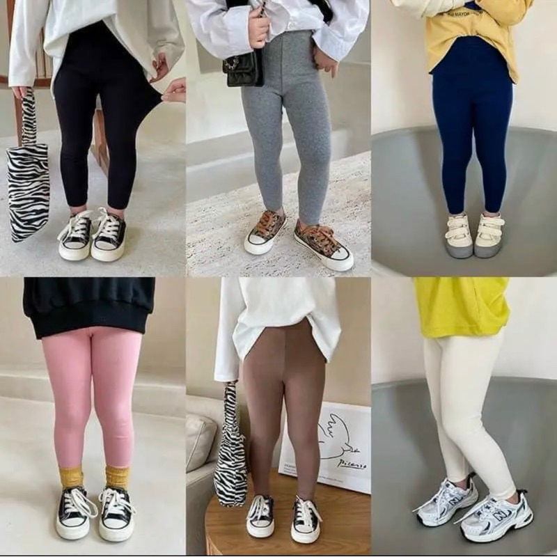 Quần leggin dài bé gái Zip cotton cực thoải mái và sang chảnh cho bé yêu