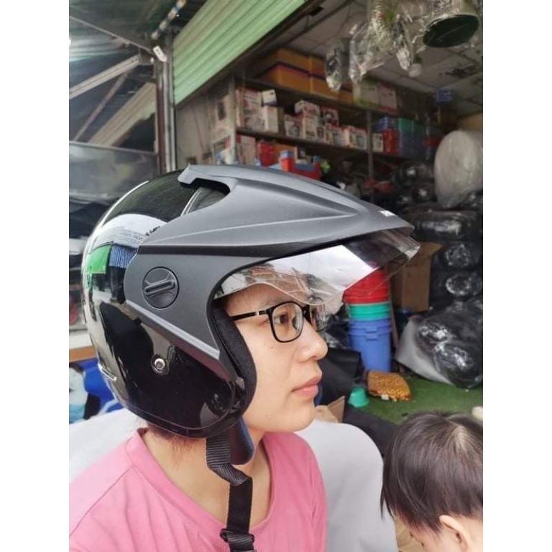 Nón mũ bảo hiểm Honda 3/4 mẫu TRX 3 - HMJ 1- SIÊU PHẨM - MỎ VỊT- LƯỠI DÀI - nón đẹp không trầy xước - nhập. INDONESIA.