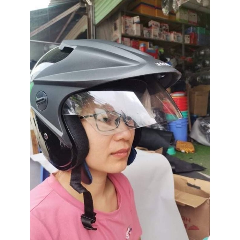 Nón mũ bảo hiểm Honda 3/4 mẫu TRX 3 - HMJ 1- SIÊU PHẨM - MỎ VỊT- LƯỠI DÀI - nón đẹp không trầy xước - nhập. INDONESIA.