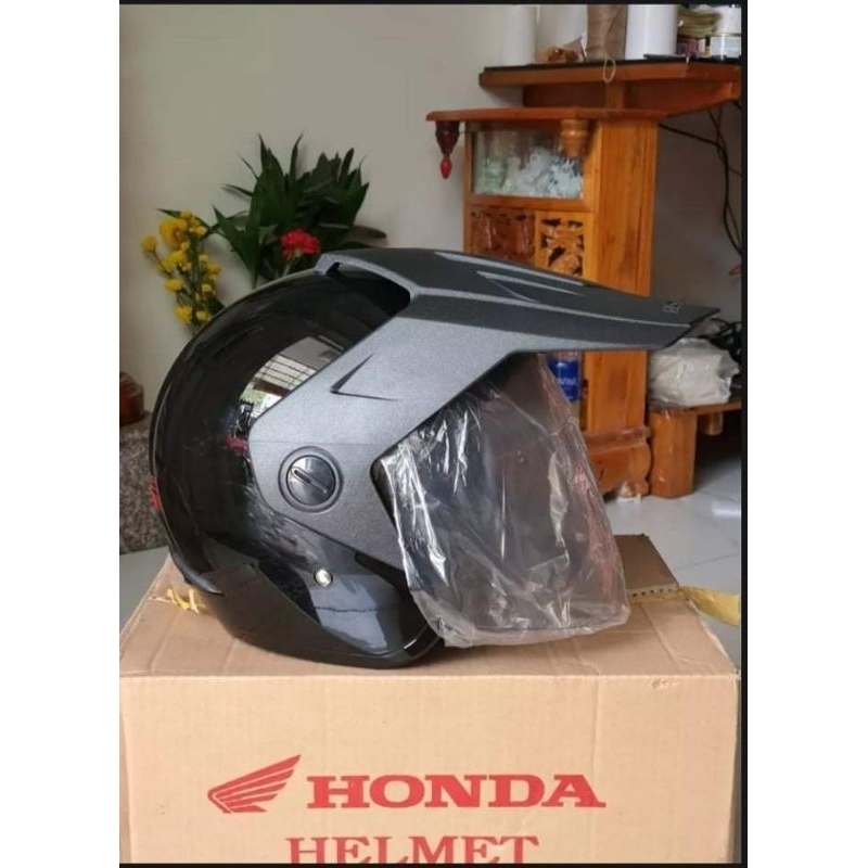 Nón mũ bảo hiểm Honda 3/4 mẫu TRX 3 - HMJ 1- SIÊU PHẨM - MỎ VỊT- LƯỠI DÀI - nón đẹp không trầy xước - nhập. INDONESIA.