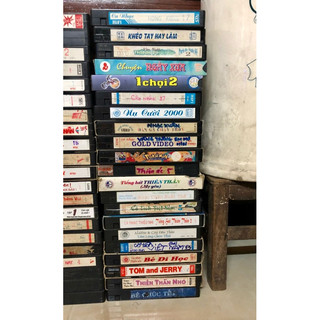 Băng video VHS cũ decor, trưng bày