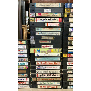 Băng video VHS cũ decor, trưng bày