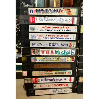 Băng video VHS cũ decor, trưng bày