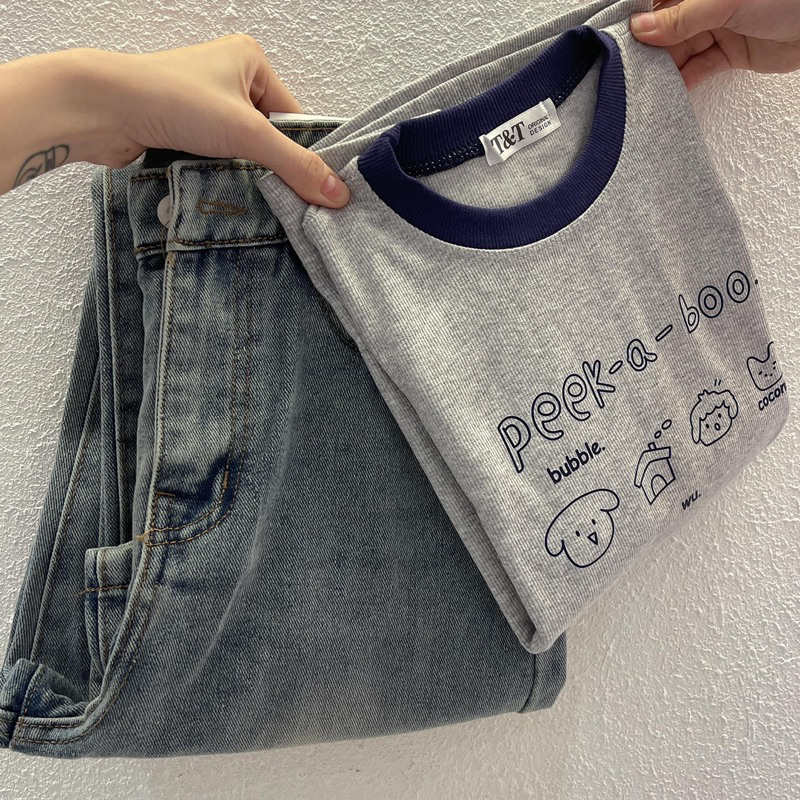 Áo Thun Tăm Gân PEEK A BOO Tay Ngắn Cổ Tròn Ôm Body, Thun Tăm Gân Co Giãn, Form Baby Tee - GUNN
