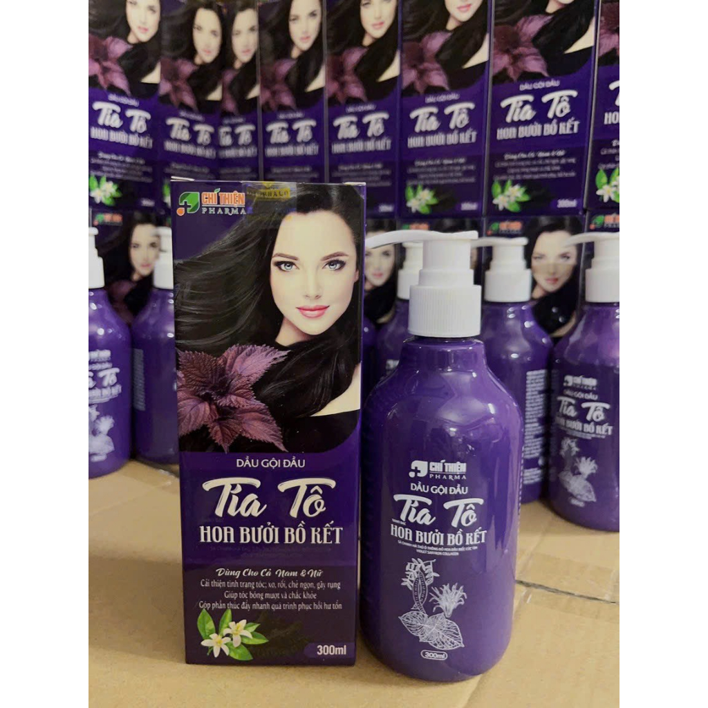 Dầu Gội -Xả  Tía Tô Hoa Bưởi Bồ Kết 300ml