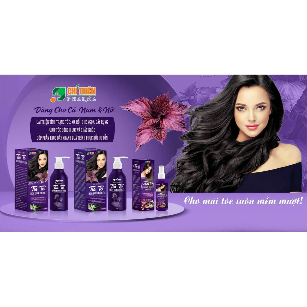 Dầu Gội -Xả  Tía Tô Hoa Bưởi Bồ Kết 300ml