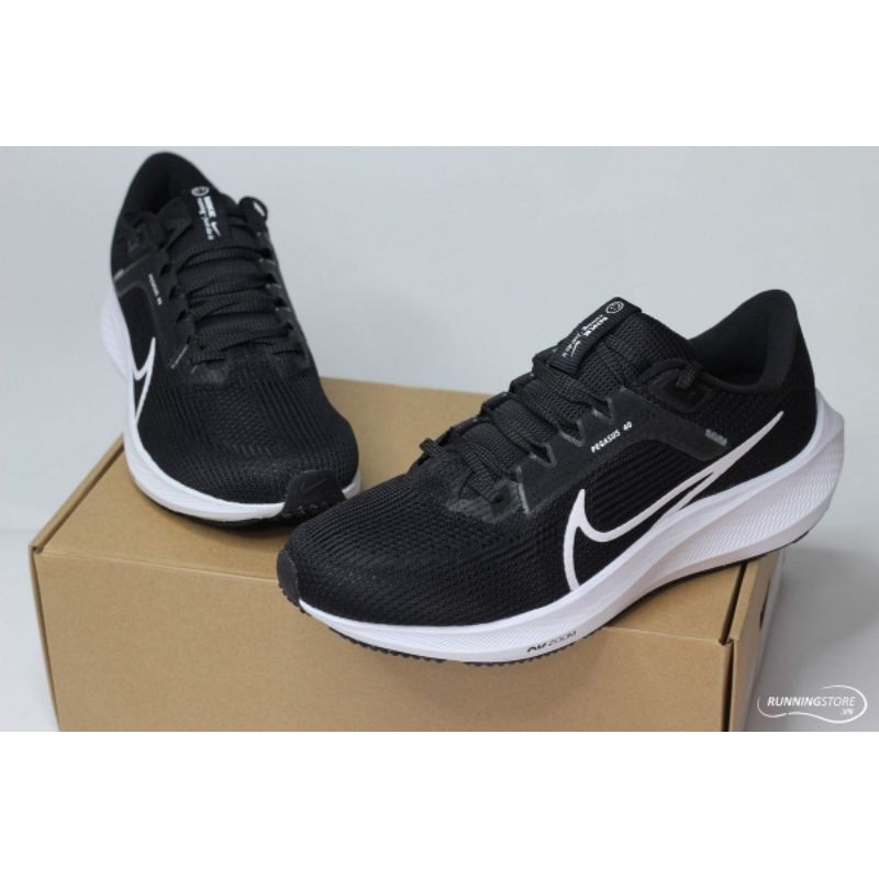 Giày Thể Thao Nam Nữ Air Zoom Pegasus 40 'Black White' DV3853-001 Tặng Kèm Tất Xịn
