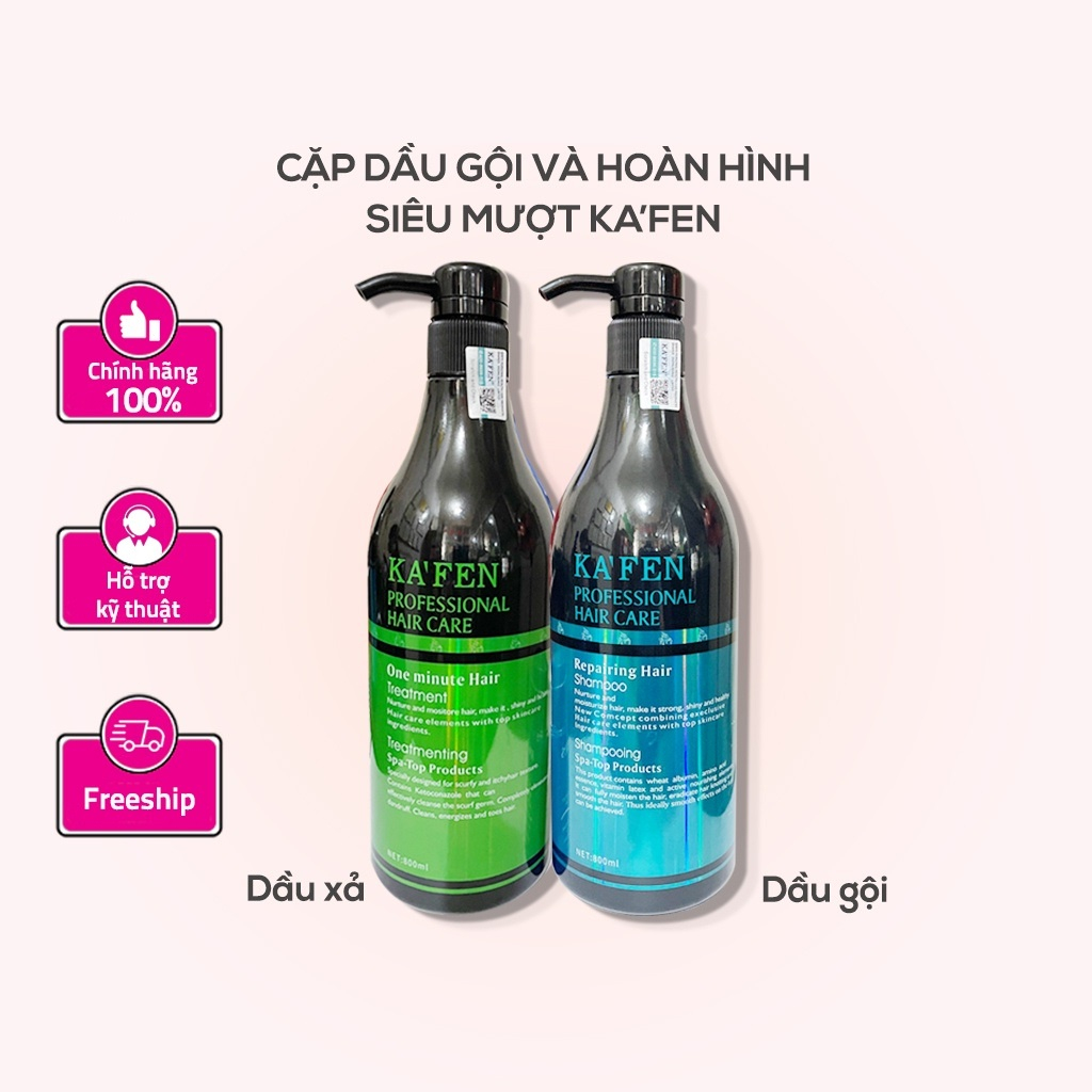 Cặp dầu gội và hoàn hình KAFEN