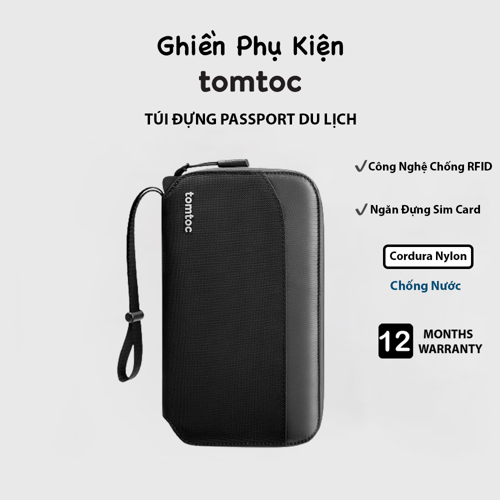 Túi Đưng PassPort Tomtoc USA Holder – H0113D1