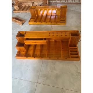 Khay gỗ đựng tông đơ rộng 25 cm dài 50cm