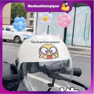 Phụ Kiện Bông Hoa Gắn Mũ Bảo Hiểm Nửa Đầu Kính Phi Công Dễ Thương, Bông Hoa Trang Trí Nón Bảo Hiểm Siêu Xinh Xắn