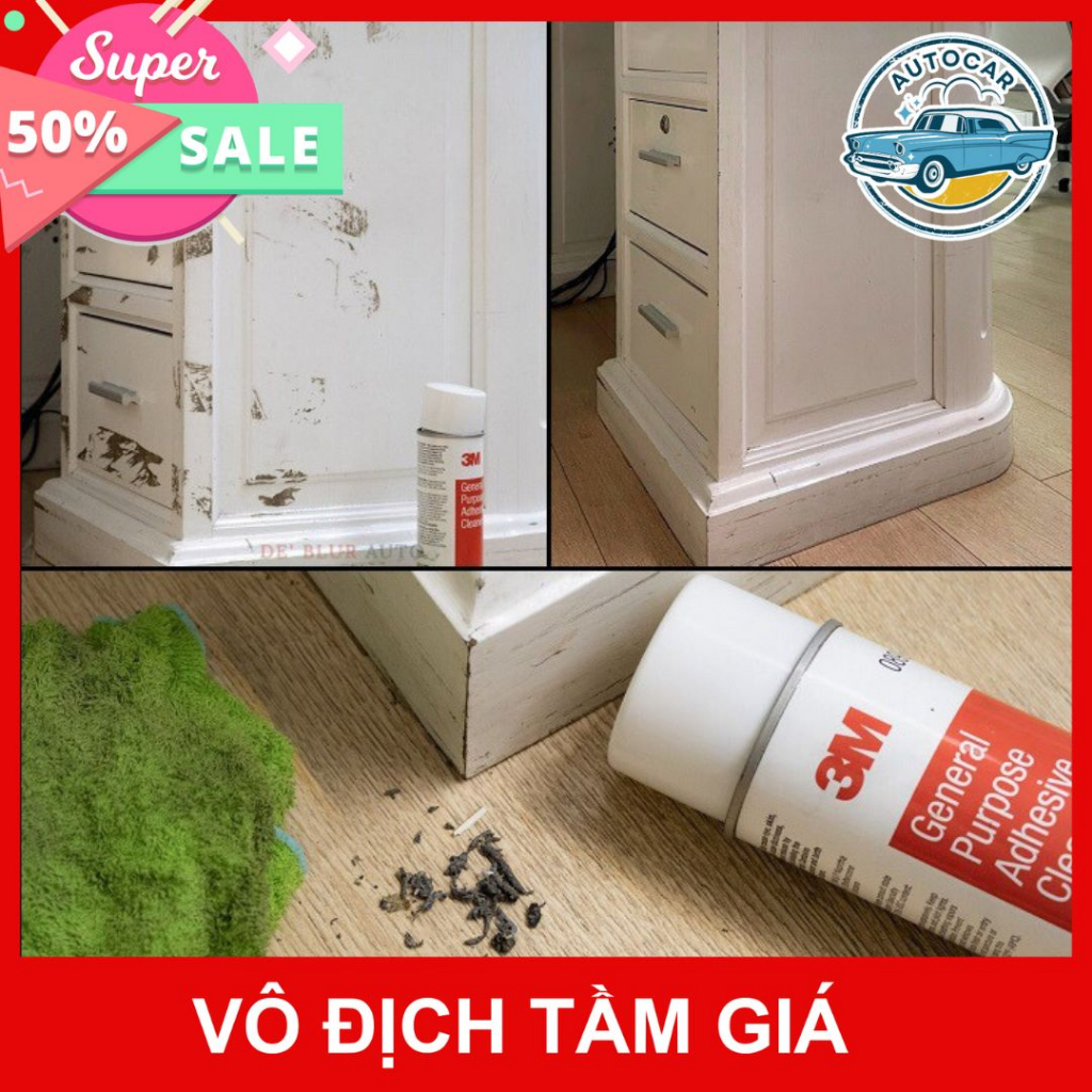 Dung dịch tẩy nhựa đường tẩy keo 3M General Purpose Adhesive Cleaner 08987 chính hãng