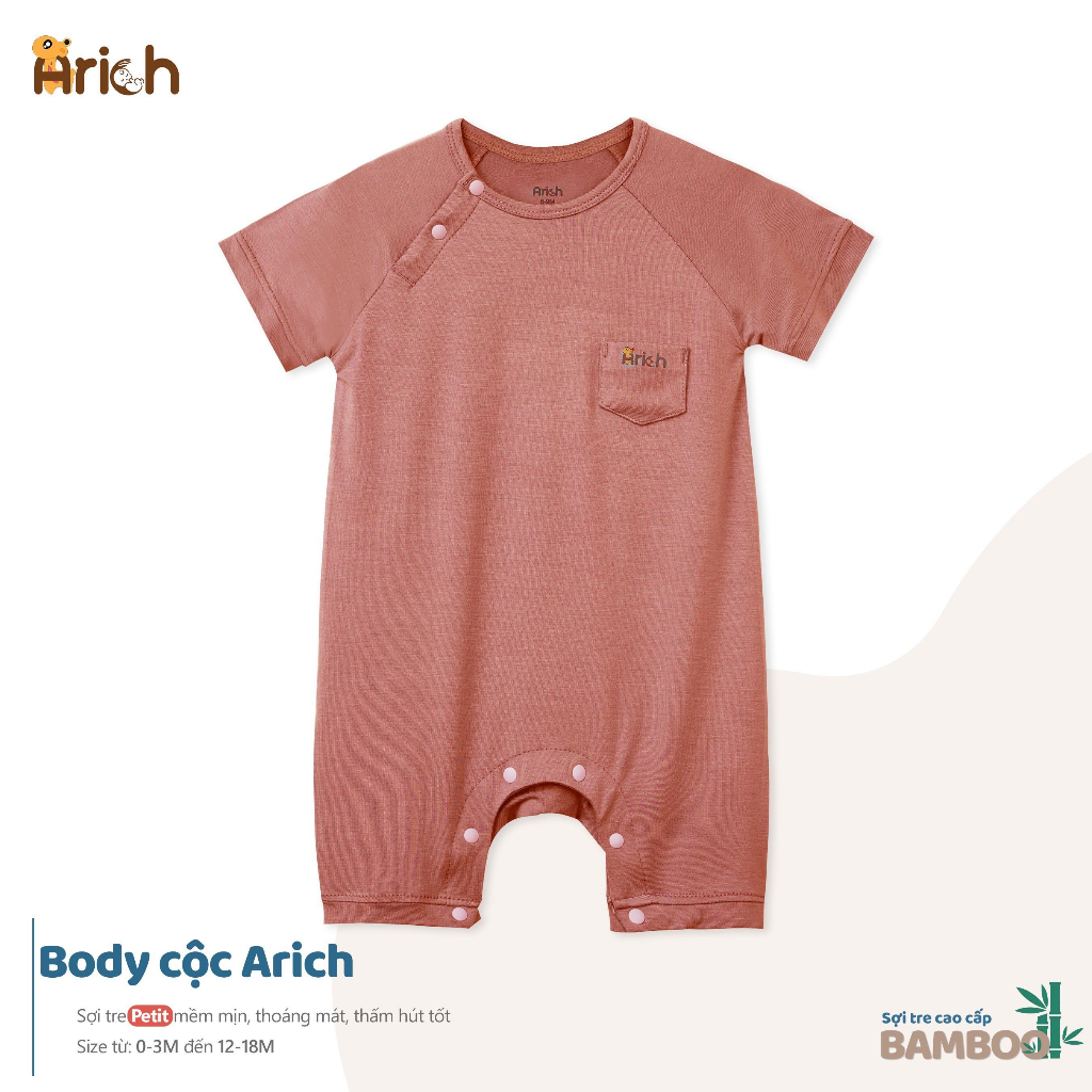 Body cộc tay vải sợi tre Arich