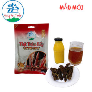 [Mua sỉ từ 1-4 thùng giá tốt] Thùng thịt trâu sấy vị tê cay Hoàng Nam Food 80 gói