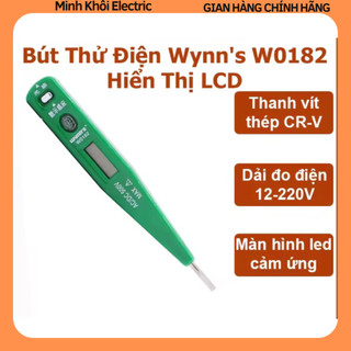 Bút Thử Điện Wynn's W0182 Hiển Thị LCD,bút thử điện xe máy ô tô, bút thử điện số wyn, bút thử điện đa năng