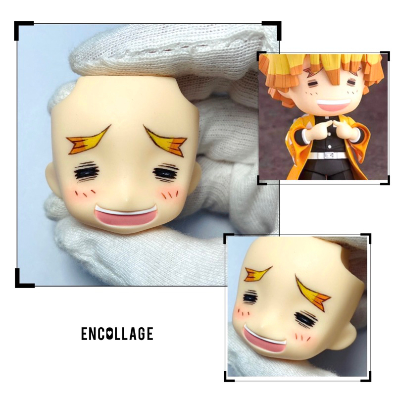 Mặt Zenitsu chibi2 - KNY (mô hình nendoll)