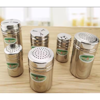 Lọ rắc gia vị inox có nắp xoay 3 Lỗ