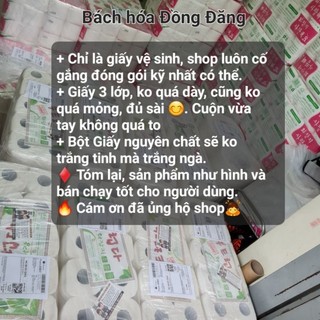 COMBO (50 cuộn) Giấy vệ sinh Hàn Quốc cao cấp 3 lớp (10 cuộn/ lốc)