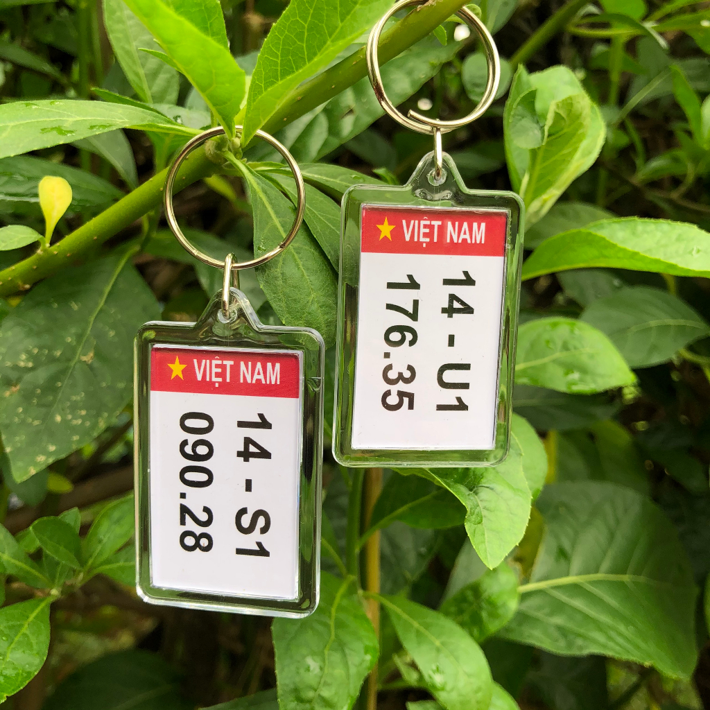 Móc khoá in mã QR code tài khoản ngân hàng theo yêu cầu