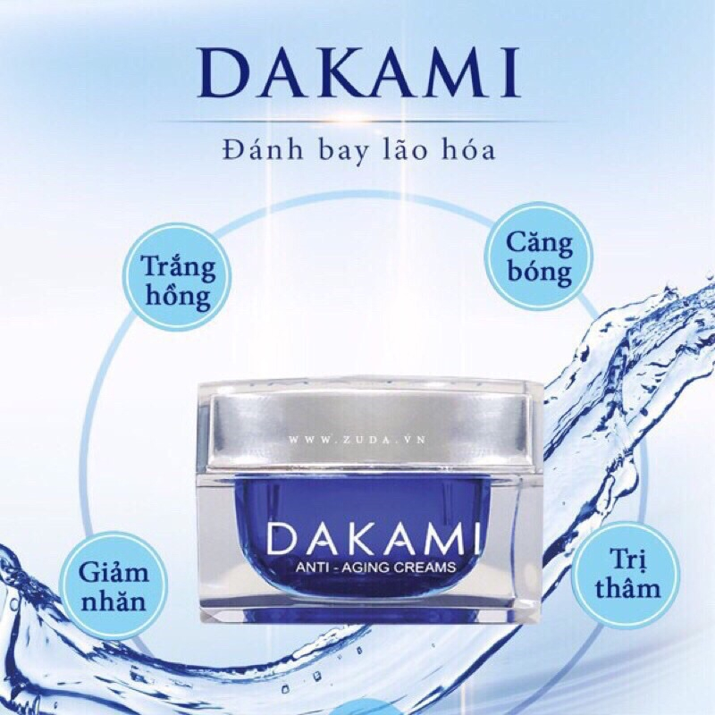 DAKAMI kem dưỡng trắng Da và mạt hỗ trợ xoá dần nếp nhăn trên mặt