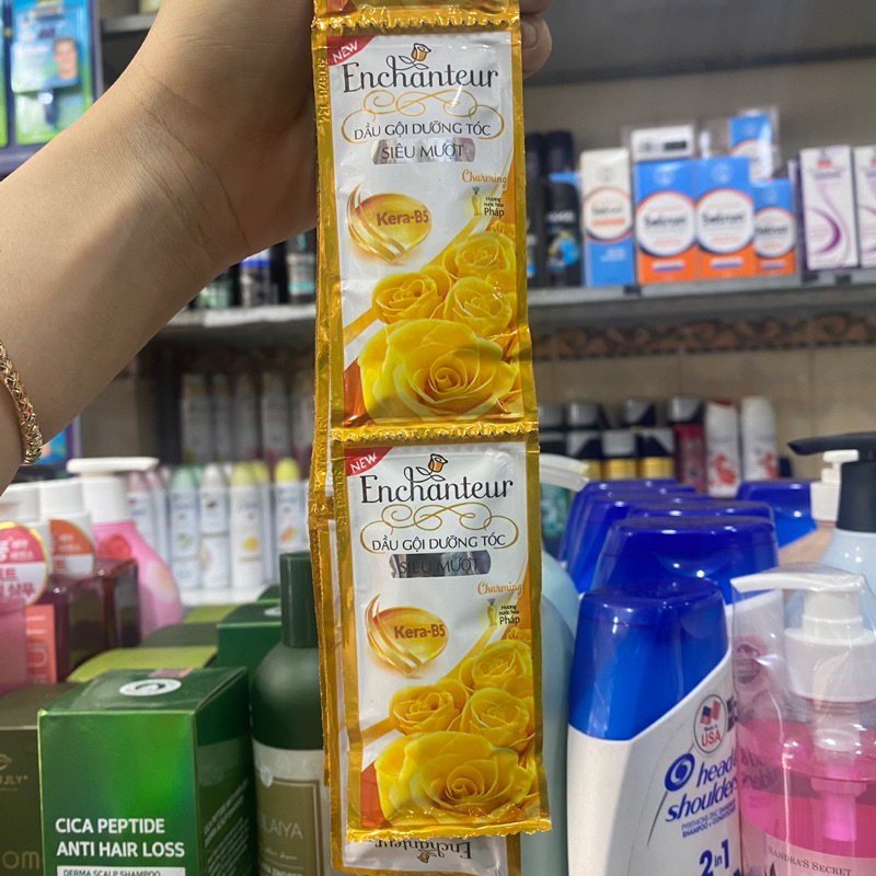 Dây 10 gói Dầu gội Enchanteur Charming dưỡng tóc siêu mượt