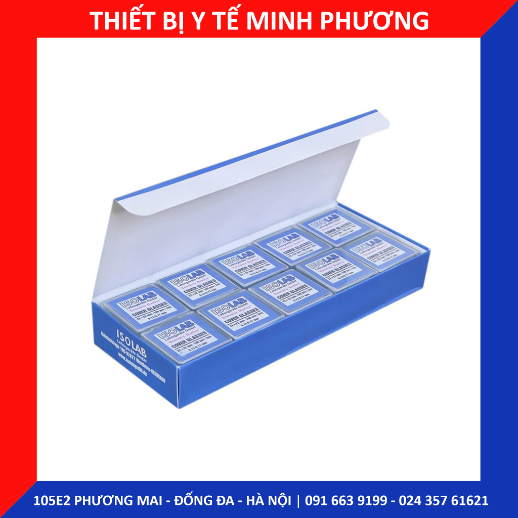 Lamen 22 x 22 ISOLAB Đức (hộp 100 cái)