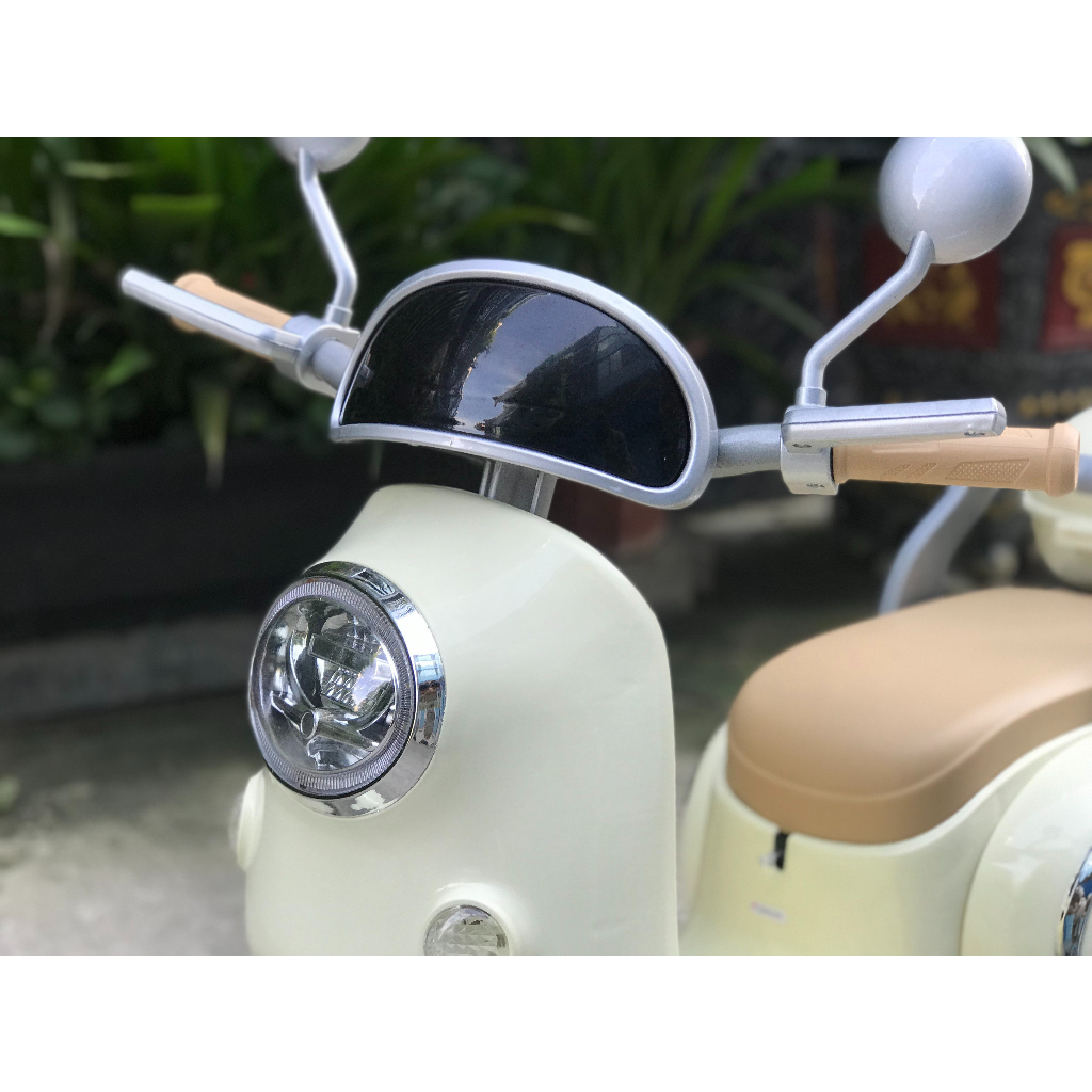 [ TẶNG BÓNG HƠI TRỊ GIÁ 80K] Xe máy điện trẻ em Vespa Classic cao cấp BBT-8118A/BBT-8118B - Bảo hành 24 tháng