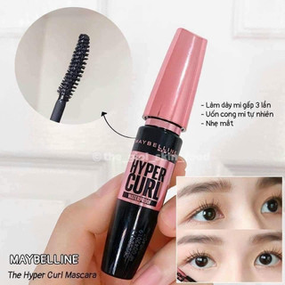Mascara Dài Mi và Cong Mi Maybelline New York Hyper Curl Waterproof Chuốt Mi Đen 9.2ml