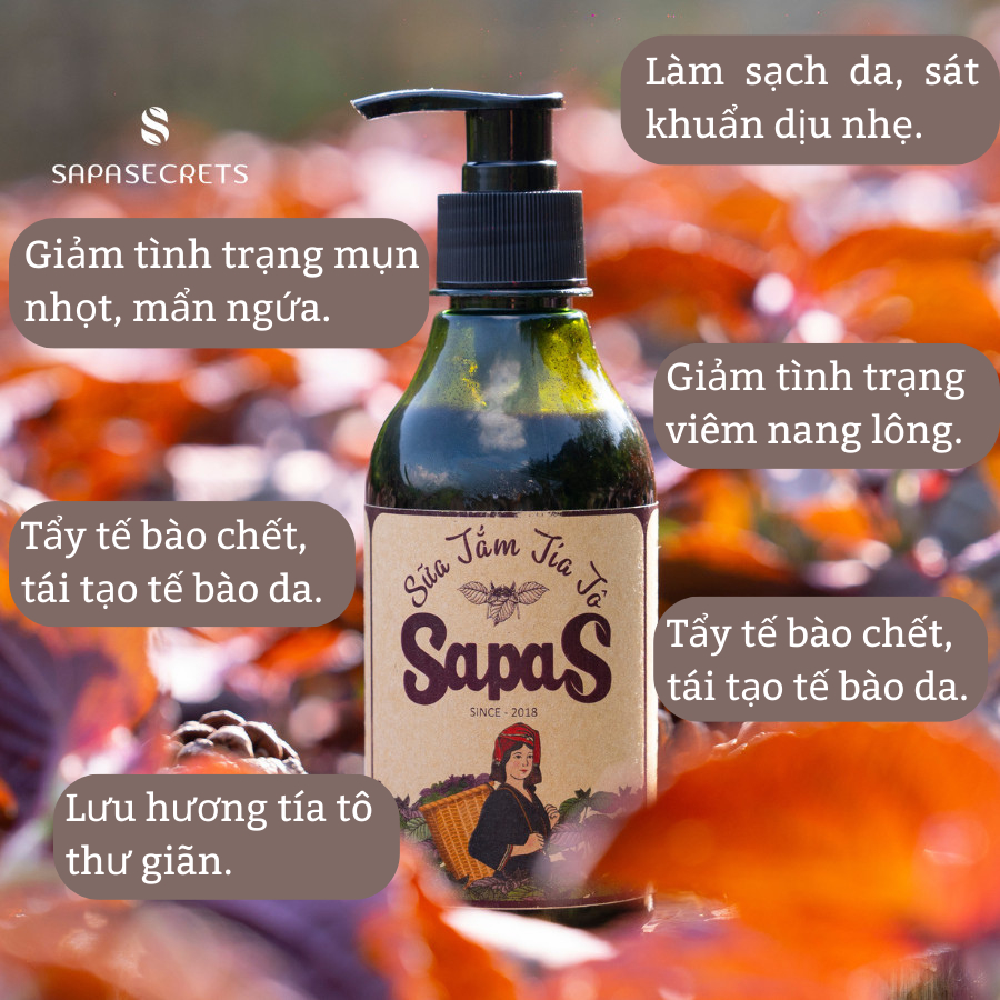 Sữa Tắm Tía Tô Sapa Secrets