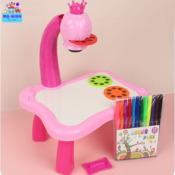 Bàn vẽ có đèn chiếu, Bàn vẽ đa năng thông minh kèm nhạc cho bé tập tô, tập vẽ
