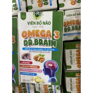 Viên uống bổ não omega 3 dr. brain bổ sung dha tăng khả năng tập trung, cải thiện thị lực