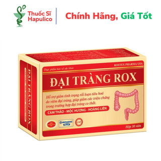  Đại Tràng Rox thảo dược giảm viêm đại tràng rối loạn tiêu hóa - 30 viên  Đại Tràng Rox 30 viên  