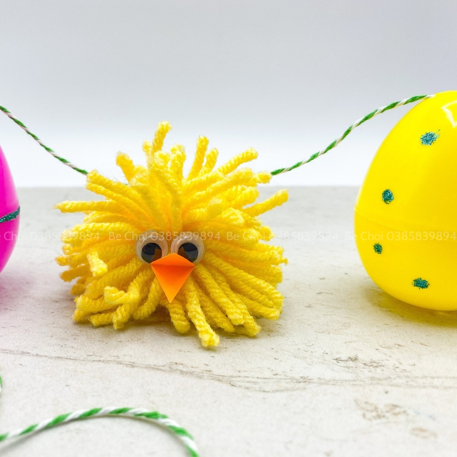 Dây len làm thủ công, hoạt động tạo hình sáng tạo cho bé, đồ chơi giáo dục sớm, làm đồ trang trí