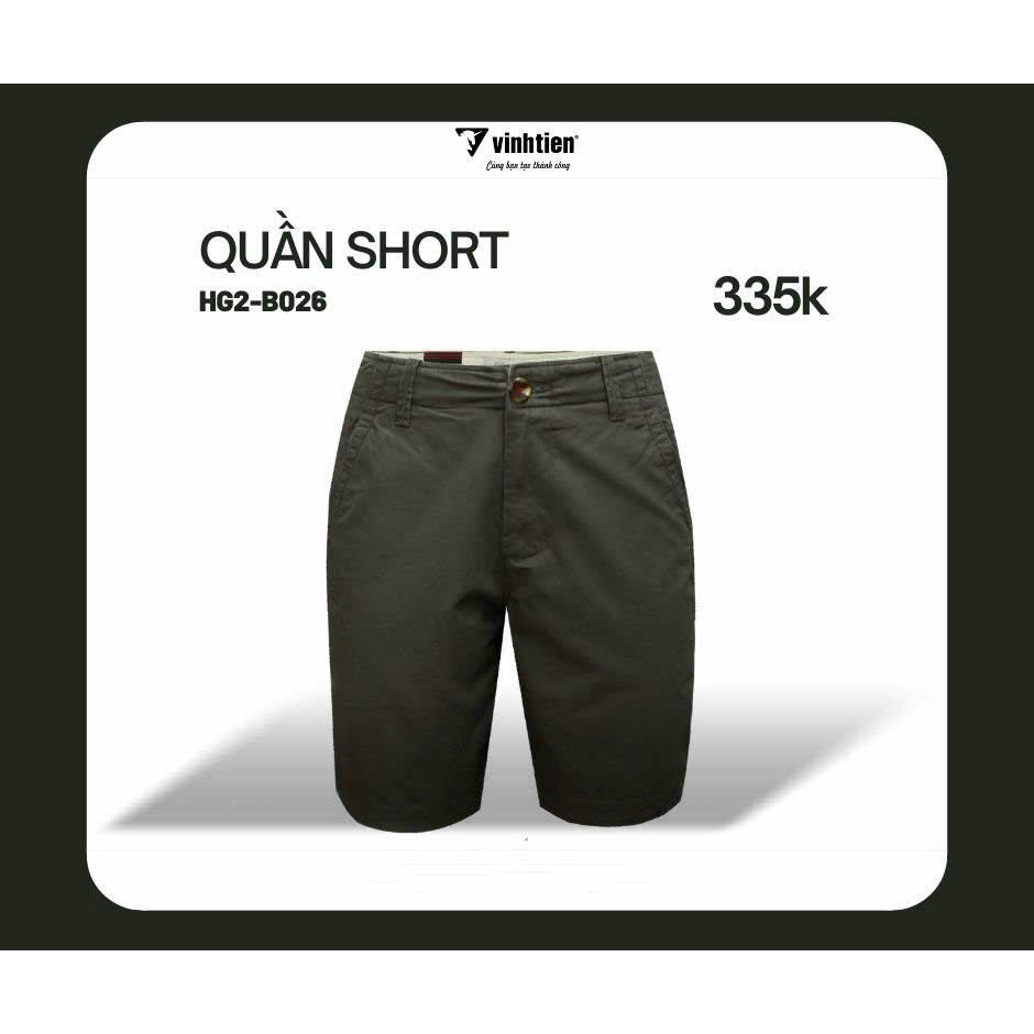 Quần shorts classic 335 Vĩnh Tiến - HG2-B026
