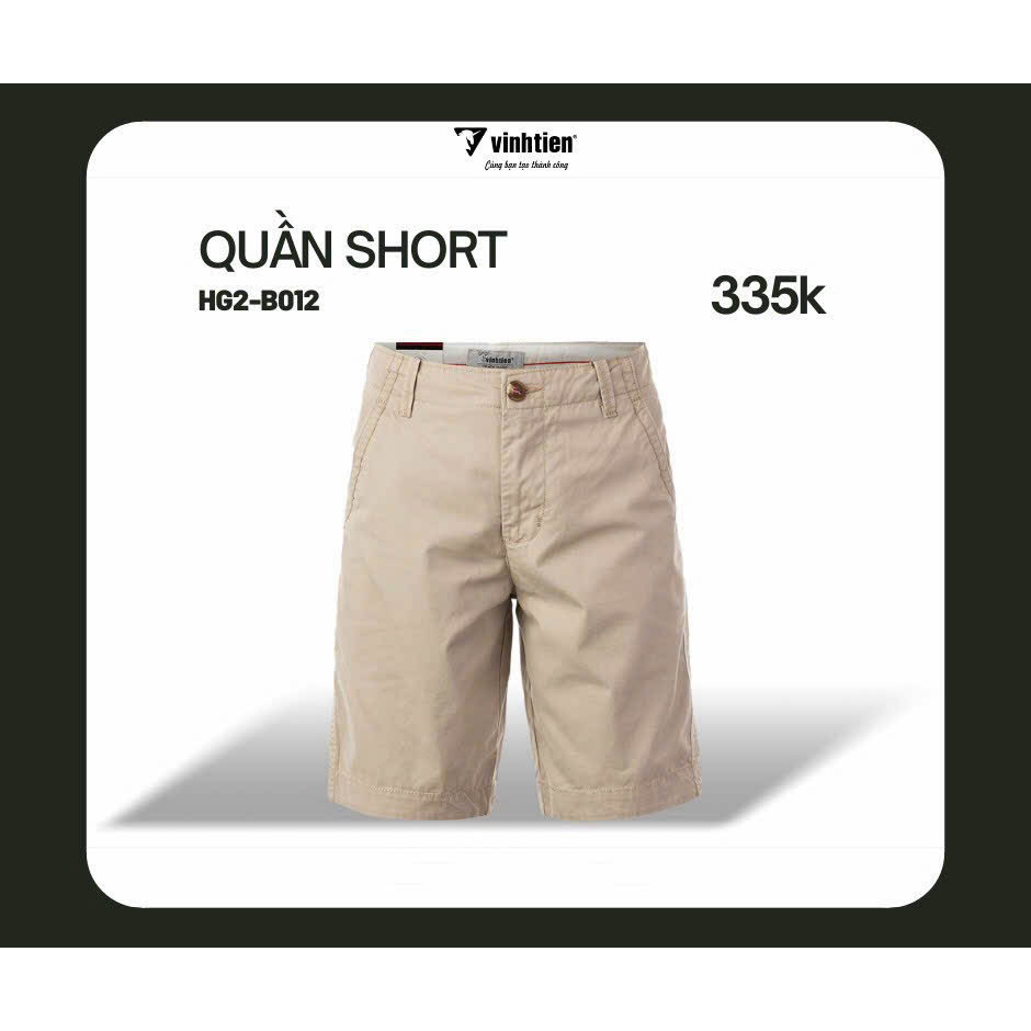 Quần shorts nam classic 335 Vĩnh Tiến - HG2-B012