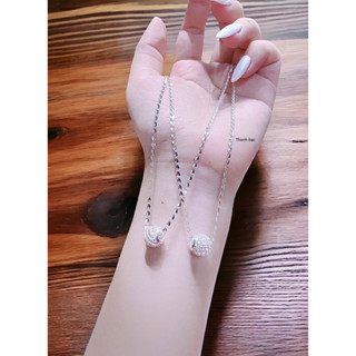 Dây chuyền nữ bạc ta sáng bóng dây cầu mới