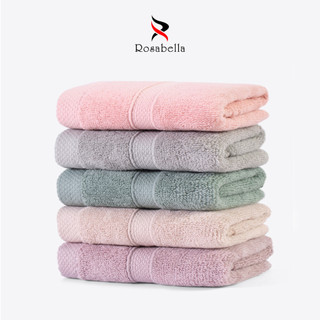 Khăn mặt Rosabella gọn nhẹ đa dạng màu sắc. Chất liệu 100% cotton mềm mịn an toàn với da KRS12