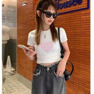 🍒🍒🍒 🌵🌵áo crop-top in hình trái tim hồng mùa đông Lp29