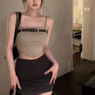 🍒🍒🍒 🌵🌵áo kiểu nữ croptop phối dây nịt z1000