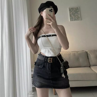 🍒🍒🍒 🌵🌵áo kiểu nữ croptop phối dây nịt z1000