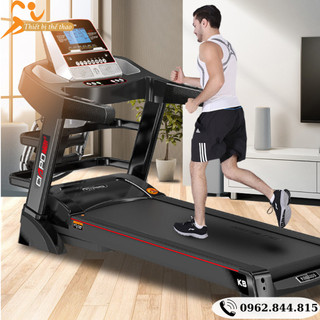 Máy chạy bộ gấp gọn tại nhà tốc độ tối đa 16km/h, Máy chạy bộ đa năng khung thép chắc chắn chế độ nâng dốc 15 độ