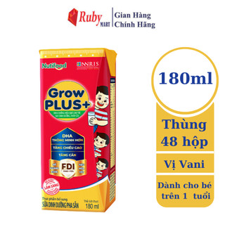 Thùng sữa bột pha sẵn nutifood growplus+ suy dinh dưỡng - trên 1 tuổi -tăng cân, tăng chiều cao