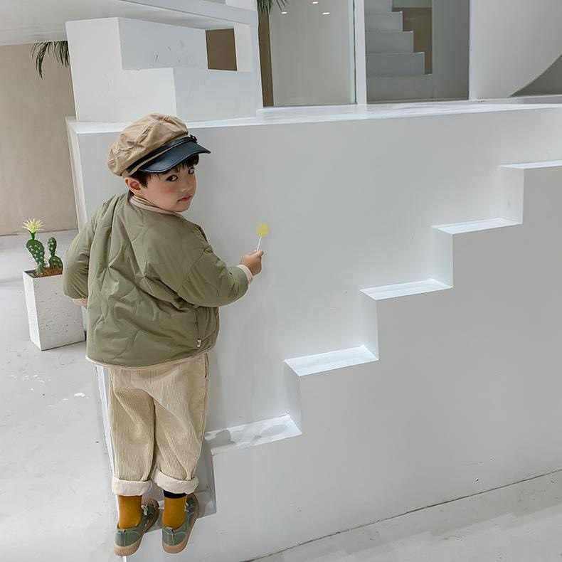 Áo khoác Quảng Châu cao cấp cho bé trai bé gái dày dặn mặc được 2 mặt áo phao lót lông phong cách Hàn Quốc size 9-20kg