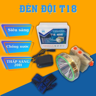 Đèn đội đầu led siêu sáng chiếu xa cyx t18, t16 lặn nước sâu 50m